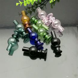 Smoking Pipes Coloured suction nozzle with ball Glass Bongs Glass