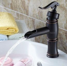 Bathroom Sink Faucets Arrival Concise Style Faucet Oil Rubbed Bronze Finish Basin Single Handle Water Mixer Tap Nhg012