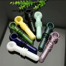 Smoking Pipes new Europe and Americaglass pipe bubbler smoking pipe water Glass bong Colour 3-wheel glass pipe