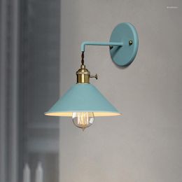 Wall Lamp Nordic Creative Personality Simple Colour Living Room Staircase Aisle Bedroom Bedside Macaron Industrial Style