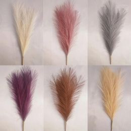 Decorative Flowers Pampas Grass Simulation Reed Wedding Decoration Home Bedroom Accessories Guide Po PropBackground