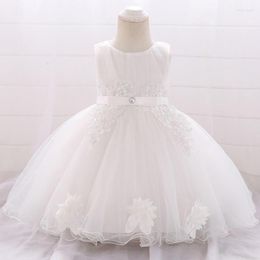 Girl Dresses 2023 Baby Baptism Dress Lace Flower Infant Princess Party For Girls 1st Birthday Wedding Toddler Clothes