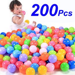 Sports Toys 100150200PCS Outdoor Sport Ball Colourful Soft Water Pool Ocean Wave Ball Baby Children Funny Toys EcoFriendly Stress Air Ball 230311