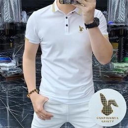 2023 New Hotsales Designer Polo Shirts Men Luxury Polos Casual Mens T Shirt Letter Print Embroidery Hot drill Fashion High Street Man Tee Top Size M-4XL