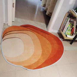 Carpets INS Modern Geometric Floor Mat No Hair Easy Care Special-shaped Home Decorative Printed Area Rug SALES