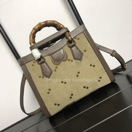 Mini tote bag fashion designer shoulder bag female handbag bamboo handle two styles adjustable length five gold logo 27 * 24 * 11cm 20 * 16 * 10cm