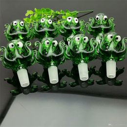 Smoking Pipes Green Octopus Glass Bubble Head Wholesale Bongs Oil Burner Pipes