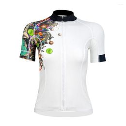 Racing Jackets Outdoors Cycling Athletic Wear Breathable Team MTB Sport Bicycle Jersey Ladies Clothing Short Bike