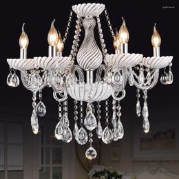 Chandeliers European Type Creative Modern Crystal Glass Candle Chandelier For Bedroom Decor