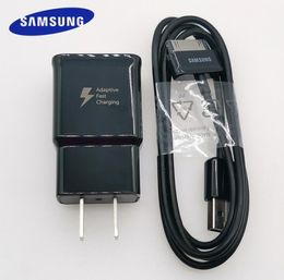 Samsung 15w Charger rápido US EU Adaptador Reino Unido 1M Cable para Galaxy Tab 2 Tablet 7 
