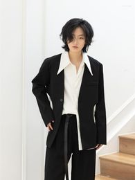 Men's Suits 2023 Design Mens Fashion Jacket Black Casual Two-piece Shirt Blazer Hollow Out Back Men Suit Coats Women Clothing M-XL Top