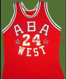 Vintage #24 Ron Boone WHITE Road RETRO Home basketball Jersey custom any name number jersey