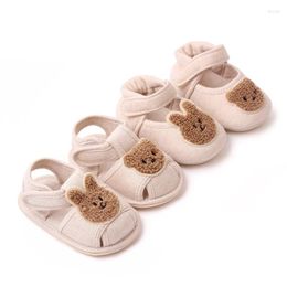 First Walkers Cute Cartoon Pure Cotton Baby Shoes Soft Sole Infant Prewalkers Born Foot Wears Solid Colour