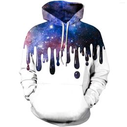 Men's Hoodies Foreign Trade Clothing Starry Sky Digital Printing Hooded Sweatshirts HOB-01