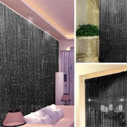 Curtain 2023 Beaded Flash Tassel Practical Shiny String Door Room Window Divider Home Decor Decorative Curtains Wholesale