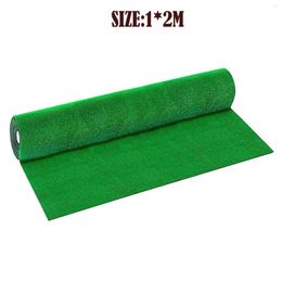 Decorative Flowers 1Pcs 1X1/2M Artificial Grassland Simulation Moss Lawn Turf Fake Green Grass Mat Carpet DIY Micro Landscape Home Floor