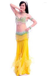 Stage Wear Super Sexy Belly Dancing Outfits Professional Performance Dance Costume Women BRA Belt Skirt Arm
