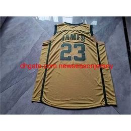 Basketball Jersey Vintage Lebron The Original High School Legends Irish College S-5xl custom any name