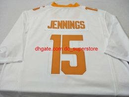 Custom #15 Jauan Jennings Tennessee Voluntários Jersey Size S-4xl ou personalizado qualquer nome ou número Jersey