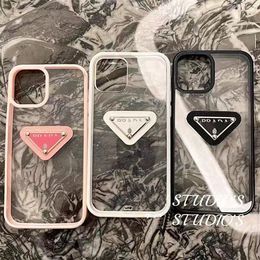 Designer Clear iPhone Phone Cases 15 14 13 12 11 Pro Max Hi Quality Purse 18 17 16 15pro 14pro 13pro 12pro X Xs 7 8 Plus Luxury Brand Case with Logo Box Packing Support