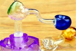 2023 Smoking Pipes Strawberry pot concave head Wholesale Glass Hookah, Glass Water Pipe Fittings