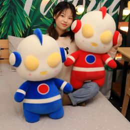 Doll 30cm Q version Ultraman plush toy, children's sleeping companion throw pillow, holiday gift