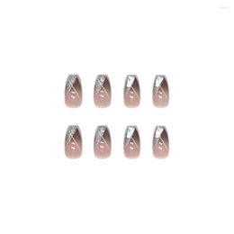 False Nails Short Manicure Tips Plastic Ins Style Press On Easy Removal Ultra-Thin Artificial Nail Salon Supply