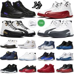 French Blue Men Basketball shoes Game Royal Dark Concord Reverse Flu Black Taxi Stealth Grind Playoff Royalty Indigo Flu Release Twist Hyper