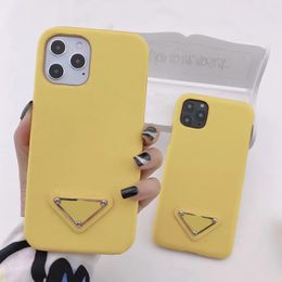 iPhone 13 Case Designer Cell Phone Cases for Apple 14 12 11 Pro Max XR XS 8 7 Plus Luxury PU Leather Back Covers Fundas De Lujo Para Celulares Amarilla Velvet Lining Yellow