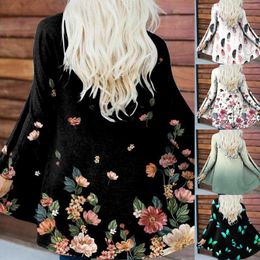 Women's Jackets Holiday Cardigans For Women Chunky Knit Sweater Dress Cardigan Jacket Casual Print Long