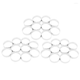 Baking Moulds 30 Pcs Circular Stainless Steel Tart Ring Tower Pie Cake Mould Tools Perforated Mousse 8Cm