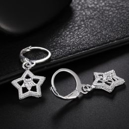 Dangle Earrings Charms 925 Sterling Silver Pretty Star Drop For Women Ear Clip High Quality Fashion Party Wedding Jewellery Holiday Gifts