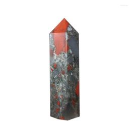 Decorative Figurines Wholesale Natural Crystals Healing Wand Quartz Tower African Bloodstone Points For Home Decoration