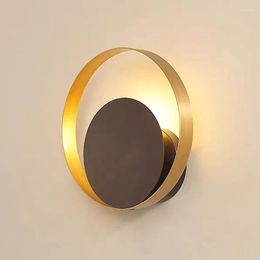 Wall Lamps Modern Iron LED Lights Indoor Ring Sconce For Living Room Bedroom Bedside Hallway Industrial Lighting Luminaire