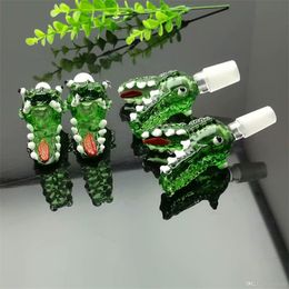 Smoking Pipes Green Cartoon Bubble Head Cigarette Accessories Wholesale Bongs Oil Burner Pipes