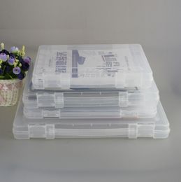 File Storage Box Folder Transparent Bill Organiser Box Office Supplies A4 Paper Storage Boxes without Handle 1224044