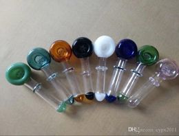 Smoking Pipes Hot-selling snowflake multi-wheel stained glass cigarette pot Wholesale Glass Hookah, Glass Water Pipe Fittings, Smoking