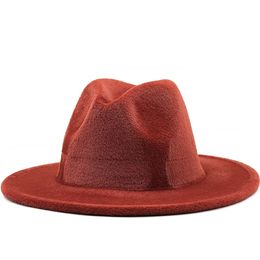 Artificial Mink Hair Top Hat Women Party Church Wide Brim Fedora Hats Autumn Winter Men Jazz Panama Felt Cap Sombrero Mujer