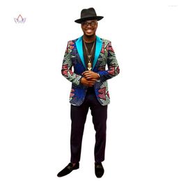 Ethnic Clothing African Men Blazer Designs Coat For Dashiki Long Sleeve Single Button Print Mens Size 6XL Blazers WYN202