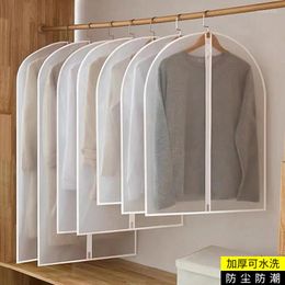 Storage Bags Clothes Bag Dust Cover Washable Household Hanging Pocket Transparent Coat Clear Reusable Organiser