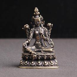 Decorative Figurines Objects & Aprox 5.5CM Height Green Tara Small Copper Statues Tantric Buddha Statue Buddhism Buddhist Figure Figurine De