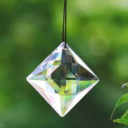 Chandelier Crystal Transparent Diamond Laser Faceted Pendant Home Hanging Decoration Parts Sun Catcher Wedding Decor Accessories