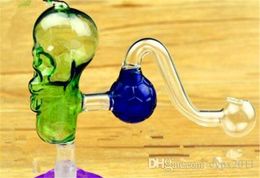 2023 Smoking Pipes Skull bone football pot Wholesale Glass Hookah, Glass Water Pipe Fittings