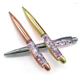 Gift Box Packaging Crystal Metal Ballpoint Pens School Business Office Signature Roller Pen Writing Student Stationery Supplies