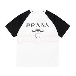 Designer Men Womens T Shirt Mens Letter PrintingTees Couples Black White Contrast Color Summer Tops Size XS-L