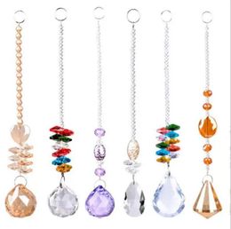 Pendants Crystal Ball Prism Glass Chandelier Hanging Pendant Lighting Dream Sun Catcher Wedding Party Home Decor RRC0906