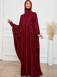Ethnic Clothing Muslim Women Prayer Ramadan Maxi Dress Eid Mubarak Niqab Long Khimar Abaya Islam Hijab Modest Musulmane KaftanEthnic