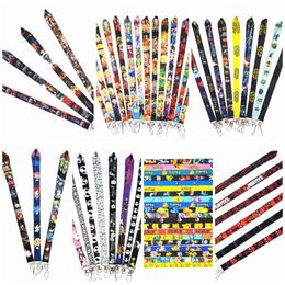 Cell Phone Straps Charms Multicolor Choose Anime Cartooon Game Key lanyard Car KeyChain ID Card Cover Mobile Badge Holder Ring KeyHolder Jewellery Gifts Wholesale