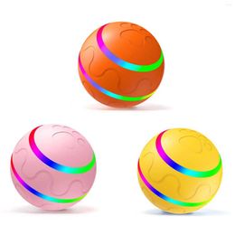 Cat Toys Interactive Dog Toy Ball Automatic Rolling With LED Lights For Indoor Cats Dogs Playing Waterproof Electric