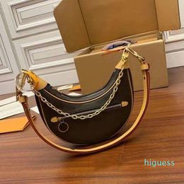 Designer-luxury designers Handbags Purses Bag Brown flower Tote Letter Leather Shoulder Bags crossbody bag moon purse clutch wallet phone holders flower with chai